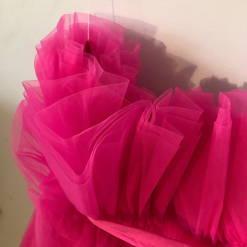 Pink Ruffle Dress - Picture 2 of 6